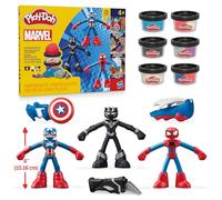Play-Doh Marvel Hero Adventure Playset with 3 Action Figures and Accessories, 4+