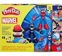 Play-Doh Marvel Hero Adventure Playset Black Panther Captain America & Spiderman