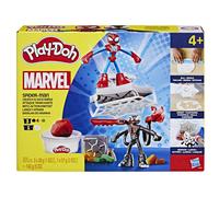 Play-Doh Marvel Spider-Man Launch & Slice Battle Playset with 2 Action Figures, Ages 4+