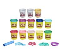 Play-Doh Mermaid Theme 13-Pack of Non-Toxic Modeling Compound for Kids 3 Years and Up With Sparkle and Metallic Colors Plus 5 Tools (Amazon Exclusive)