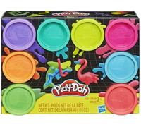 Play Doh Neon Colours 8 x 2oz Can Pack - Multi Colour Modelling Dough Tub Set