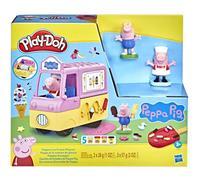 Play-Doh Peppa's Ice Cream Playset with Ice Cream Truck, Peppa and George Figure