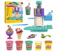 Play-Doh Rainbow Swirl Ice Cream Playset for Toddlers, Non-Toxic Small, Red