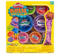 Play-Doh Retro Mix & Play Scented Compounds - Cloud, Butter, Foam, Super Stretch, Sensory Dough, Kit, Gifts for Kids, Sensory Toys, Party Favors for Kids 8-12, Playdoh Compound Packs