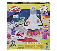 Play-Doh Rocket Set with Moon Vehicle, 8 Space Accessories and 10 Colours