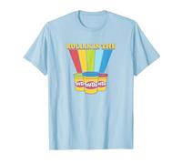 Play-Doh Rollin' in The Play-Doh Rainbow T-Shirt, Men, Baby Blue, XX-Large