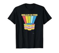 Play-Doh Rollin' in The Play-Doh Rainbow T-Shirt, Men, Black, 5X-Large