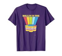 Play-Doh Rollin' in The Play-Doh Rainbow T-Shirt, Men, Purple, XX-Large