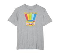 Play-Doh Rollin' in The Play-Doh Rainbow T-Shirt, Men's Big and Tall, Heather Grey, 3X Tall