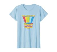 Play-Doh Rollin' in The Play-Doh Rainbow T-Shirt, Women, Baby Blue, Medium