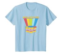 Play-Doh Rollin' in The Play-Doh Rainbow T-Shirt, Youth, Baby Blue, X-Small