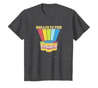 Play-Doh Rollin' in The Play-Doh Rainbow T-Shirt, Youth, Dark Heather Grey, 4T
