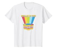 Play-Doh Rollin' in The Play-Doh Rainbow T-Shirt, Youth, White, 4T