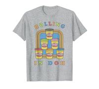Play-Doh Rolling in Play-Doh T-Shirt, Men, Heather Grey, Large