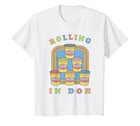Play-Doh Rolling in Play-Doh T-Shirt, Youth, White, Medium