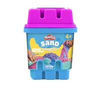 Play-Doh Sand Castle Bucket Set, for Kids 4+ | 5 Compound Packs & Sensory Tools, Play Sand with Moulds, Roller & Fish Plate, Creative Building Fun, Gift