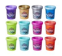 Play-Doh Slime HydroGlitz 12 Multipack of Assorted Metallic Colors for Kids 3 Years and Up Slippery and Smooth Texture Non-Toxic