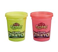 Play-Doh Slime Super Stretch 2-Pack for Kids 3 Years and Up - Yellow and Red