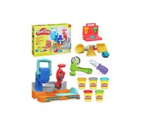 Play-Doh Stamp & Saw Tool Bench with 5 Tubs & 4 Accessories NEW
