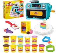 Play-Doh Super Slice Cake Playset, Non-Toxic Modelling Compound Bakery Toy with Cutters & Decorating Tools, Mould & Slice Colourful Creations, Arts & Crafts Fun for Kids 3