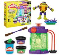 Play-Doh Teenage Mutant Ninja Turtles Mutation Station, Modelling Compound Playset, Character-Inspired Moulds & Tools, Create Classic Turtle Creations, Arts & Crafts Toy for Kids 4
