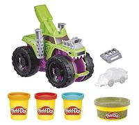 Play-Doh Wheels Chompin' Monster Truck Toy with Car Accessory and 4 Colors, Multicolour (F1322)