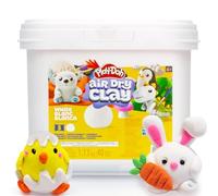 Play-Doh White Air Dry Clay Bucket, 40 oz - 5 Air Drying Clays in Resealable Bags, No Baking Required, with Project Guide & Portable Storage, Creative Sculpting and Modelling for Kids Aged 4+