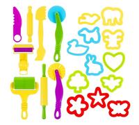 Play Dough Tools | Set | Play Dough Accessories for 20-Piece ABS Kit, Safe and Colorful Tools, Creative Play, Early Education, and Classroom or Home Use by and Kids