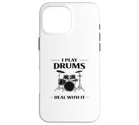 Play Drums, Drummer Life, Band Drummer, Rock Drummers Meme Case for iPhone 16 Pro Max