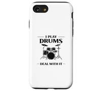 Play Drums, Drummer Life, Band Drummer, Rock Drummers Meme Case for iPhone SE (2020) / 7/8