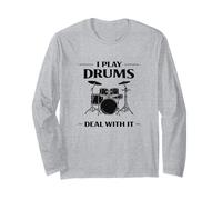Play Drums, Drummer Life, Band Drummer, Rock Drummers Meme Long Sleeve T-Shirt