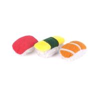 PLAY Feline Frenzy Cat Toy Sushi 3 Piece - Organic Catnip Plush Toys - Durable, Eco-Friendly, Crinkle Set