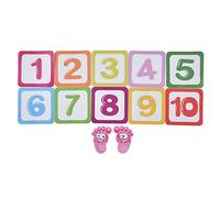 Play Floor Sticker, 7.9 X 7.9 Inches for Improving Hand Foot Coordination and Enhancing Motor Skills, PVC Game Sticker for Classrooms, Nurseries, Daycare Areas