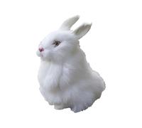 Play Food Realistic Furry Easter Bunny Decoration Lifelike Easter Bunny Decoration Suitable For Home Photography Props Party And Collectible Rot (A, One Size)