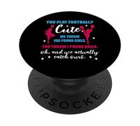 Play Football Cheerleading Graphic Design PopSockets Adhesive PopGrip