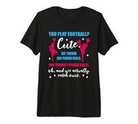Play Football Cheerleading Graphic Design Premium T-Shirt