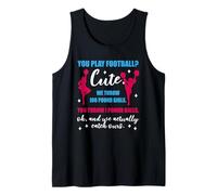 Play Football Cheerleading Graphic Design Tank Top