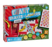 Play Giant Snakes & Ladders Board Game, 94x94cm, 7 Piece Set, for 2-4 Players, Ages 3+