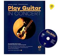 Play Guitar In Concert - 70 Selected Guitar Solos - Light to Medium Weight - Didactically Strung - Sheet Music Book with CD and Dunlop PLEK