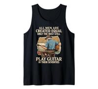 Play Guitar in Their Seventies Guitarist 70 Years Old 70s Tank Top
