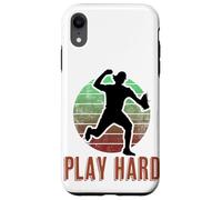 Play Hard Baseball Pitcher Athlete Image Case for iPhone XR