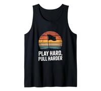Play Hard Pull Harder Rugby Football Sports Tank Top