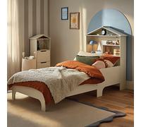 Play House Single Bed with Storage - Pebble