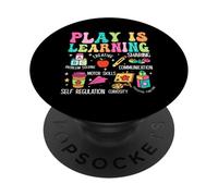 Play Is Learning Problem Solving Creative Sharing Communicat PopSockets Adhesive PopGrip