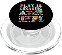 Play Is Learning Problem Solving Creative Sharing Communicat PopSockets PopGrip for MagSafe