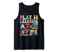 Play is Learning Problem Solving Creative Sharing Communicat Tank Top