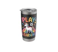 Play is Learning Teacher Kindergarten Pre School Teacher Stainless Steel Insulated Tumbler