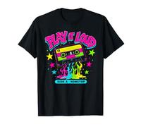 Play It Loud Retro Cassette Tape Music Lover Tee T-Shirt