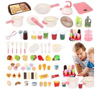Play Kitchen Accessories - Stem Educational Sensory Games | Interactive Learning Play Kitchen Toys Pretend Food Set for Kids Indoor Outdoor Classroom Daycare Playroom