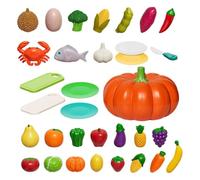 Play Kitchen Food - Sorting Learning Toy with Art Pumpkins - Sorting and Stacking Toy - for School Shop, Grocery Store, Farm, Shopping Trolley, Shopping, Cooking